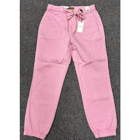NWT Judy Blue Pink Joggers w/ tie waist. High Waist. So cute & comfy. - Picture 1 of 5